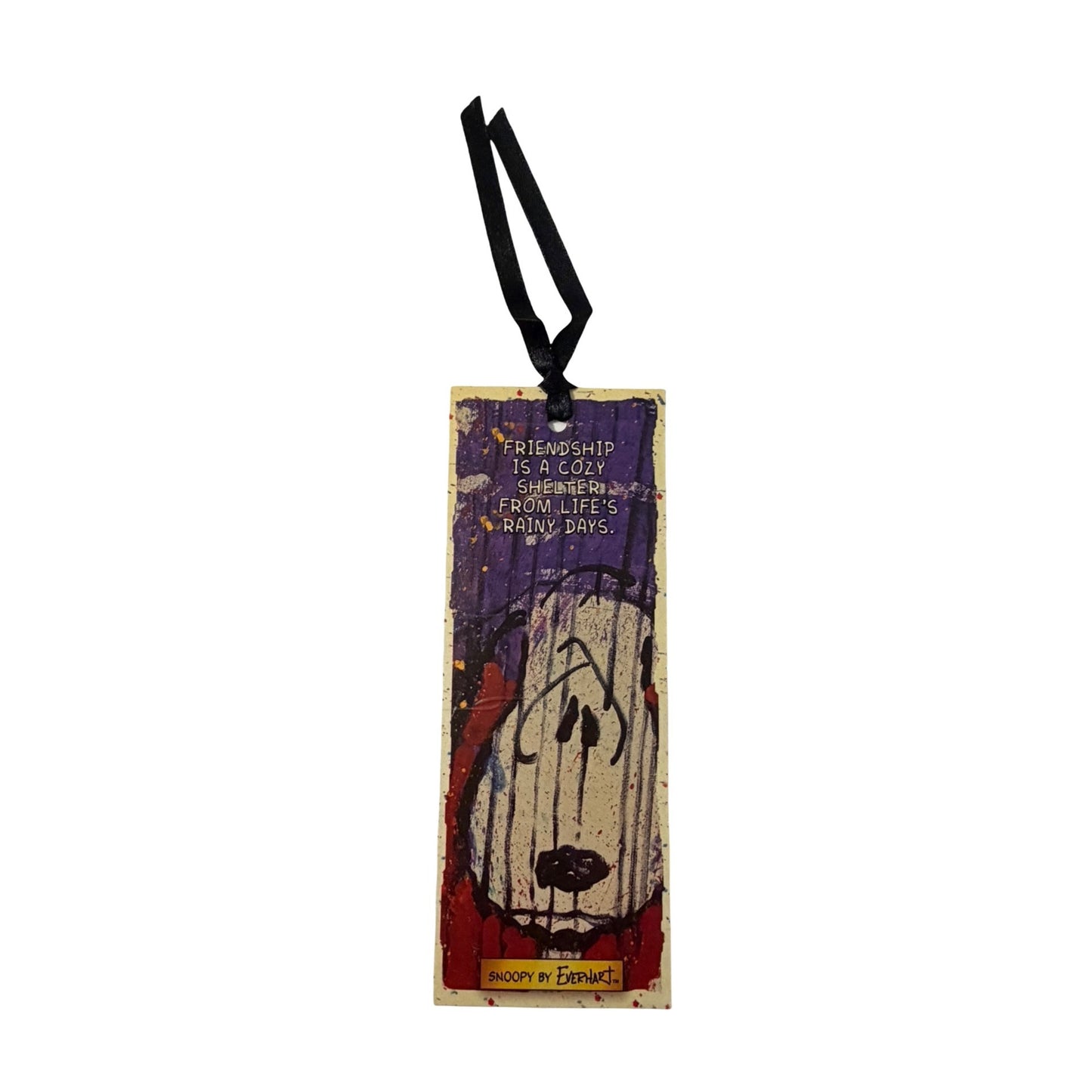 Snoopy by Everhart Friendship Is A Cozy Shelter Bookmark Gift Tag Peanuts