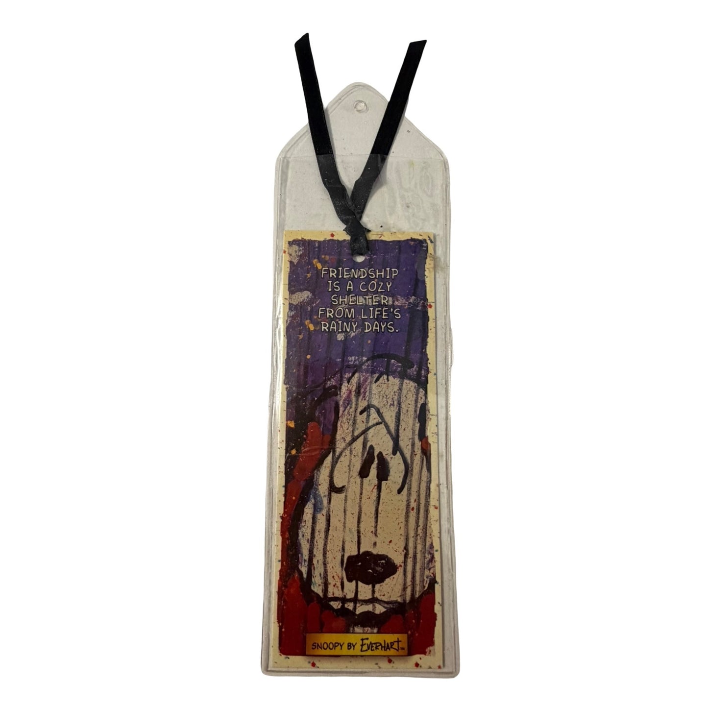 Snoopy by Everhart Friendship Is A Cozy Shelter Bookmark Gift Tag Peanuts