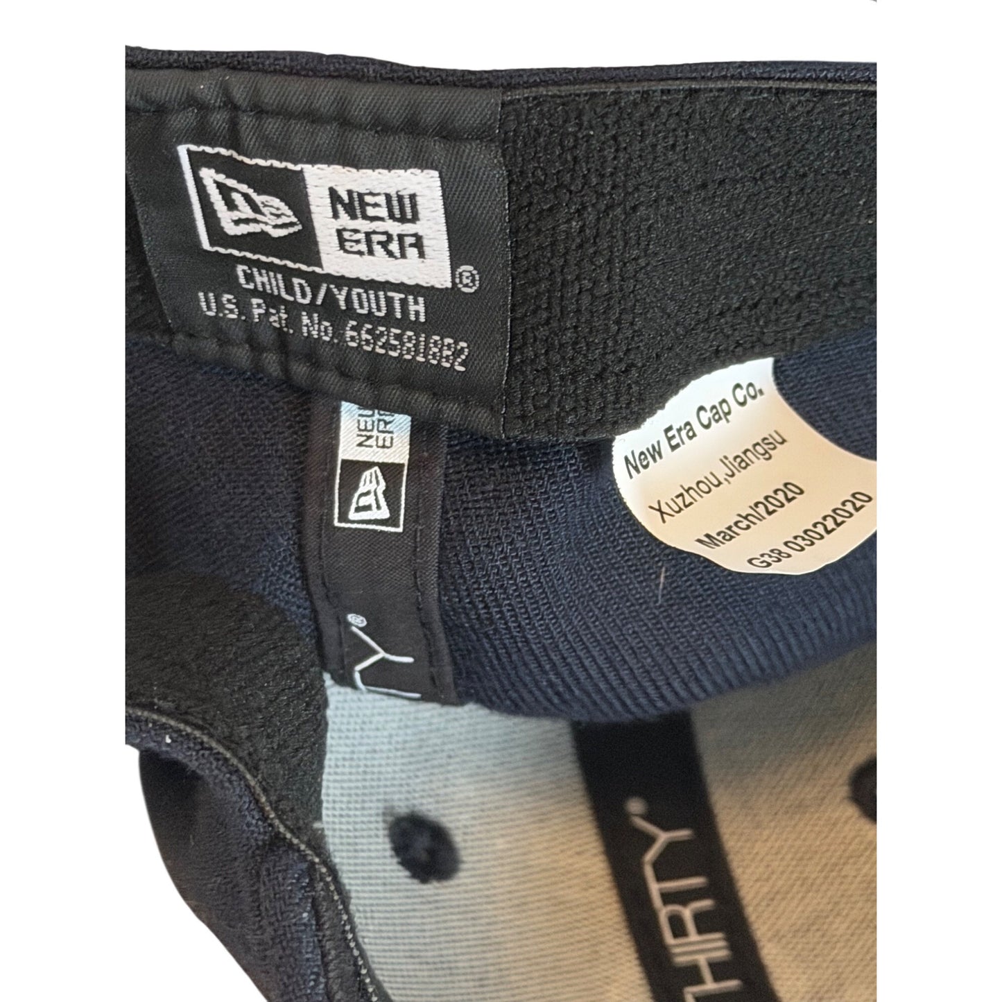 New Era 39THIRTY New York Yankees Youth Stretch Fit Baseball Cap Navy Blue Child