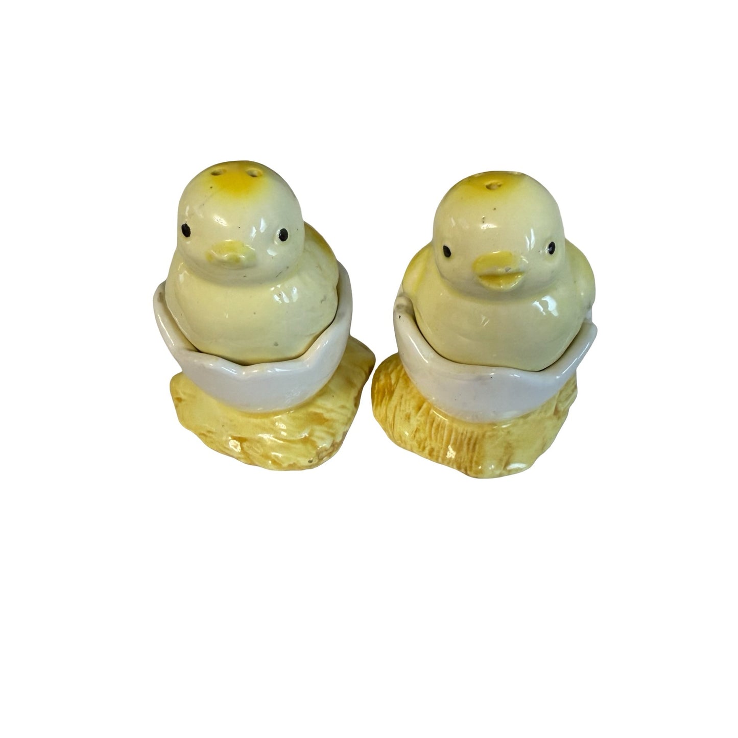 Vintage Ron Gordon Designs Japan Chick In Egg Salt Pepper Shakers Easter Set