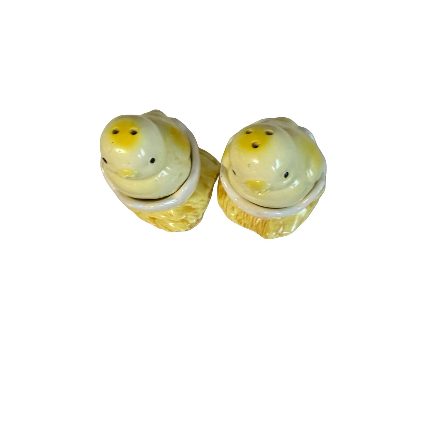 Vintage Ron Gordon Designs Japan Chick In Egg Salt Pepper Shakers Easter Set