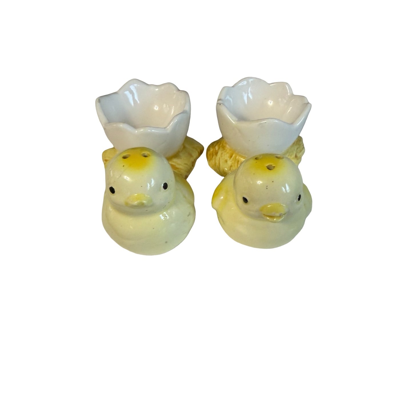 Vintage Ron Gordon Designs Japan Chick In Egg Salt Pepper Shakers Easter Set