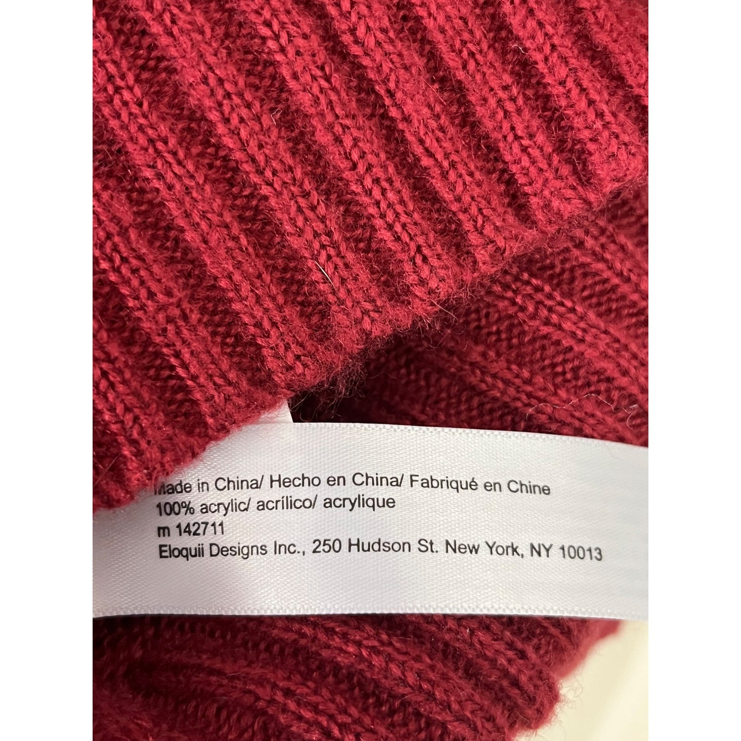 Eloquii Elements Plus Size 22/24 Red Sweater with Faux Pearl Embellishments – Acrylic Knit