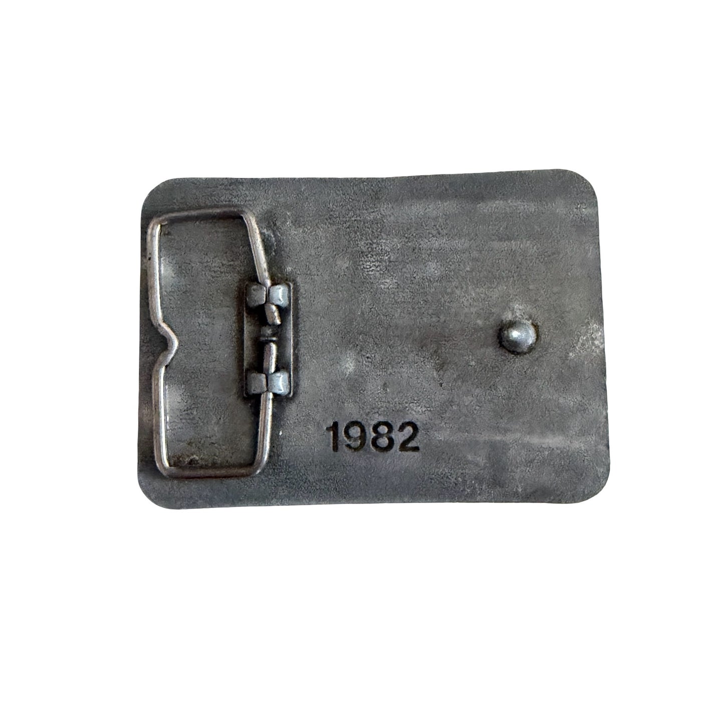 Vintage 1982 New Holland Reliable American Farmer Belt Buckle Silver Tone Tractor Farming