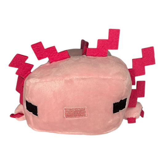 Minecraft Axolotl Plush — Pink Pixel Axolotl — Mojang Studios / Mattel