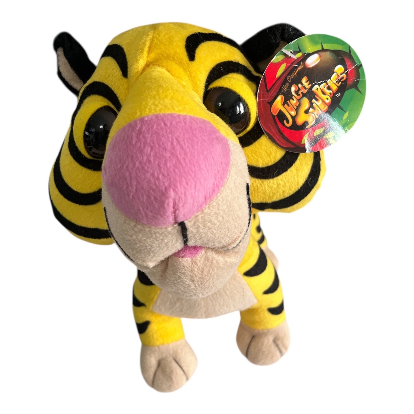 Jungle Snubbies Tiger Plush Toy Network Yellow Black Stuffed Animal 11 Inch