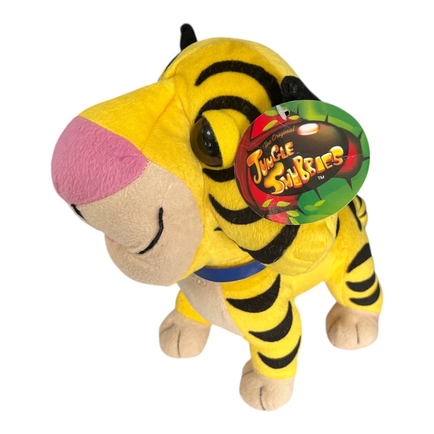 Jungle Snubbies Tiger Plush Toy Network Yellow Black Stuffed Animal 11 Inch