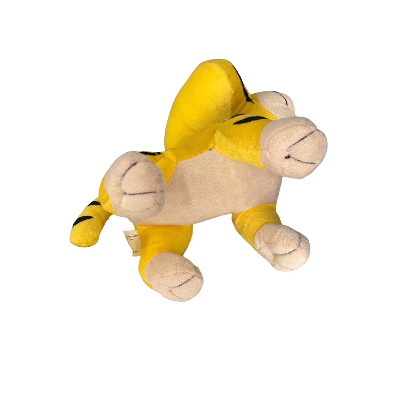 Jungle Snubbies Tiger Plush Toy Network Yellow Black Stuffed Animal 11 Inch