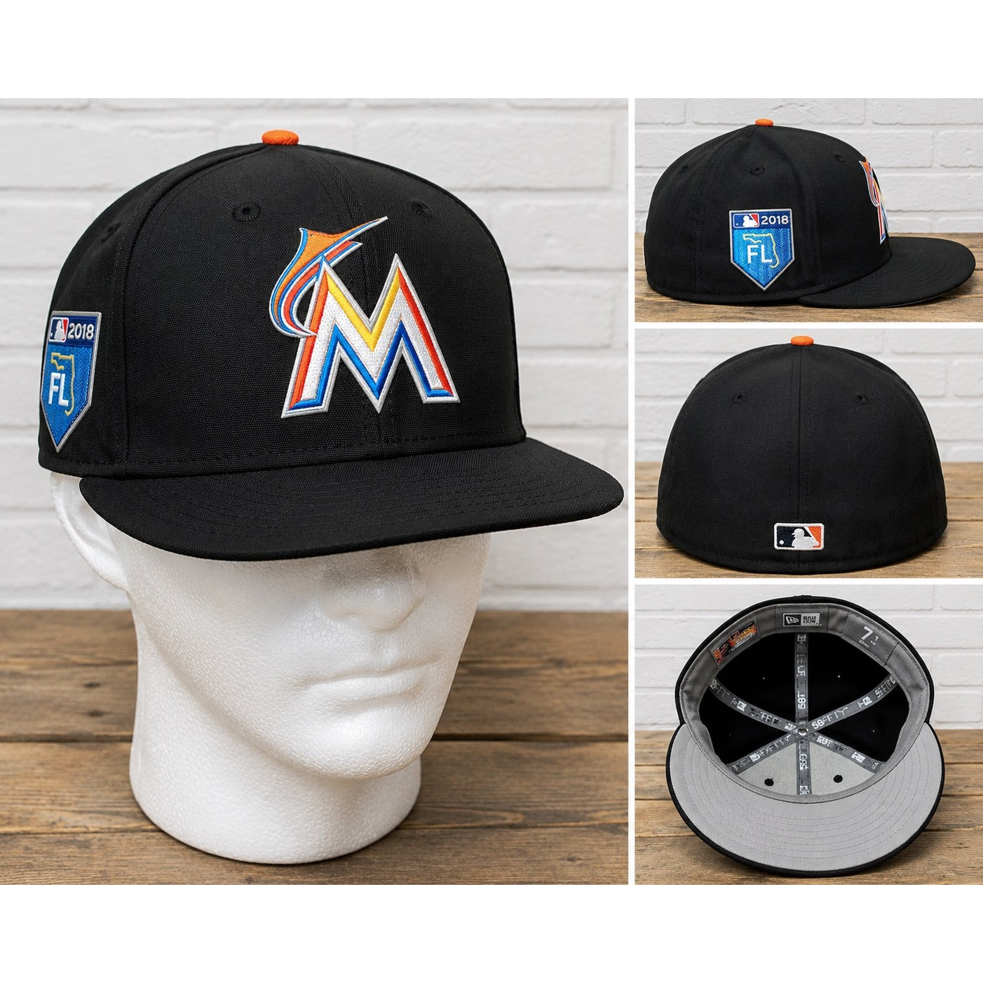 2018 Miami Marlins New Era 59FIFTY Spring Training Fitted Hat Size 7 MLB