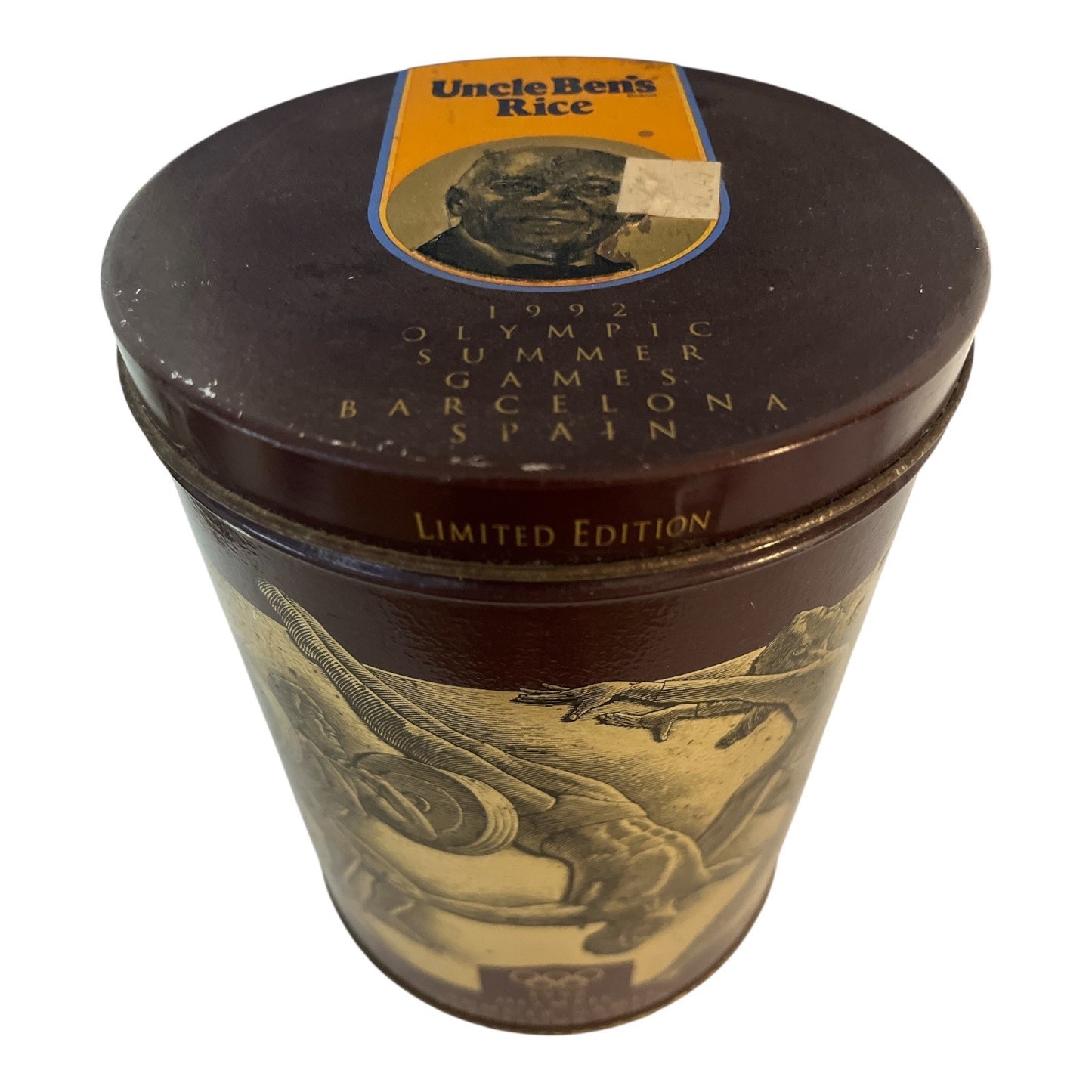 1992 Uncle Ben’s Rice Tin – Olympic Games Barcelona Limited Edition Vintage Canister