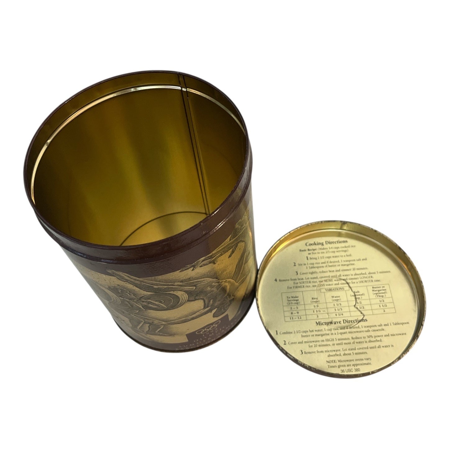1992 Uncle Ben’s Rice Tin – Olympic Games Barcelona Limited Edition Vintage Canister