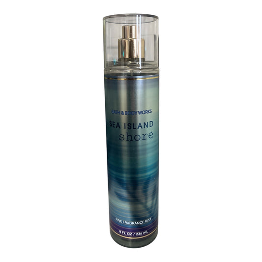 Bath & Body Works Sea Island Shore Fine Fragrance Mist 8 fl oz Ocean Musk Clean Cotton Scent