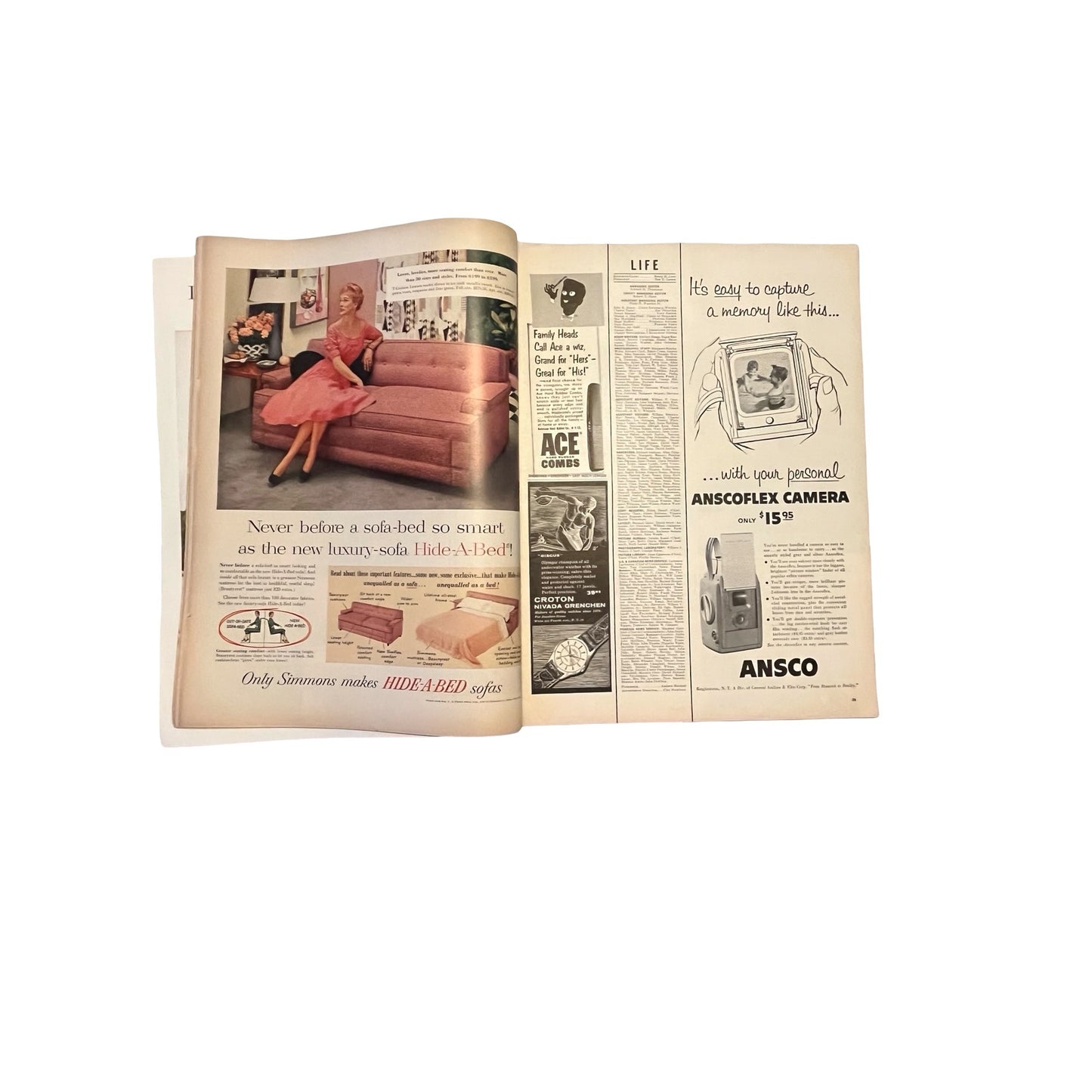 Vintage LIFE Magazine Lot 1953 1955 Islam Churches Disney Rob Roy Ads Lucky Strike