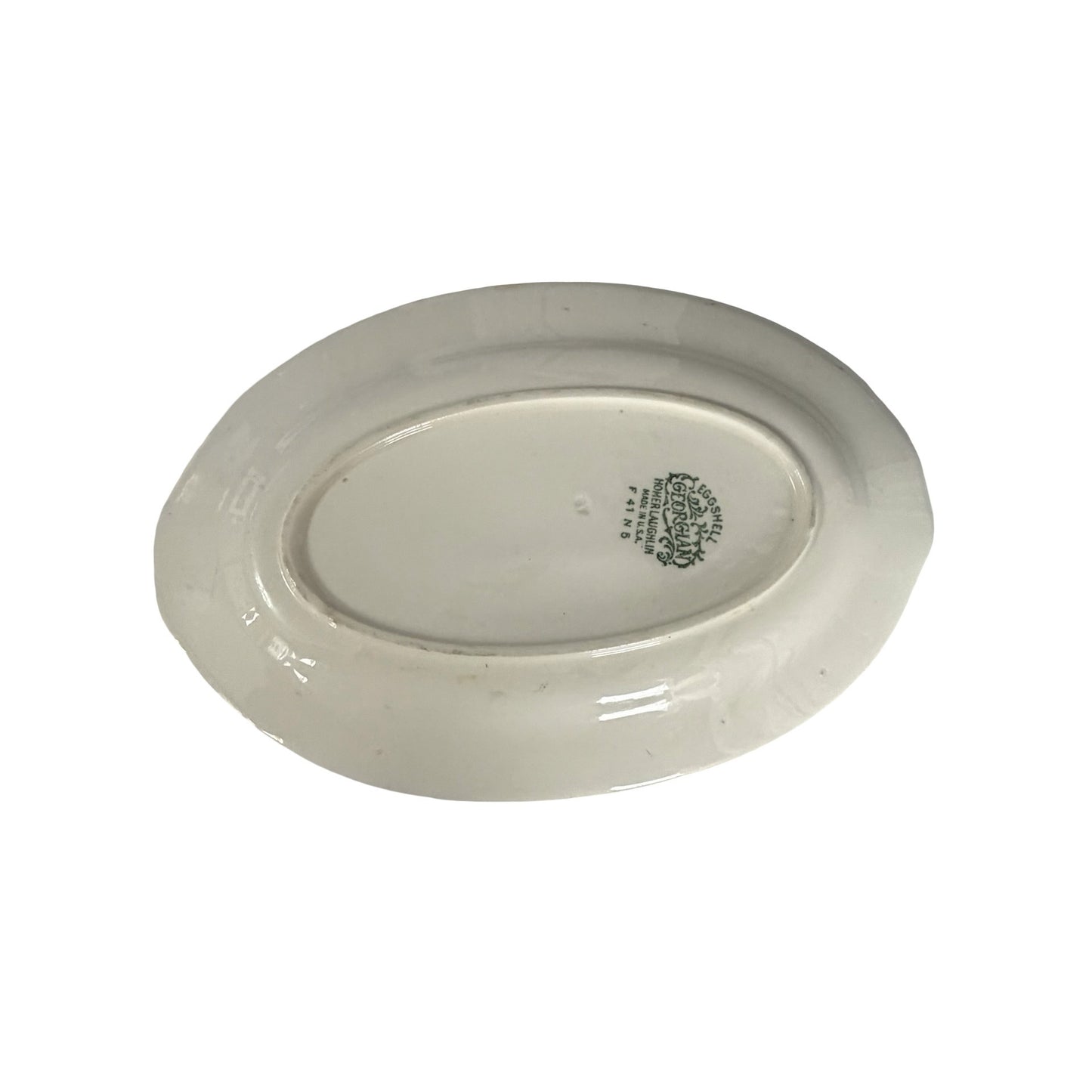 Homer Laughlin Georgian Eggshell Floral Oval Vegetable Bowl Serving Dish 9.5"x6"