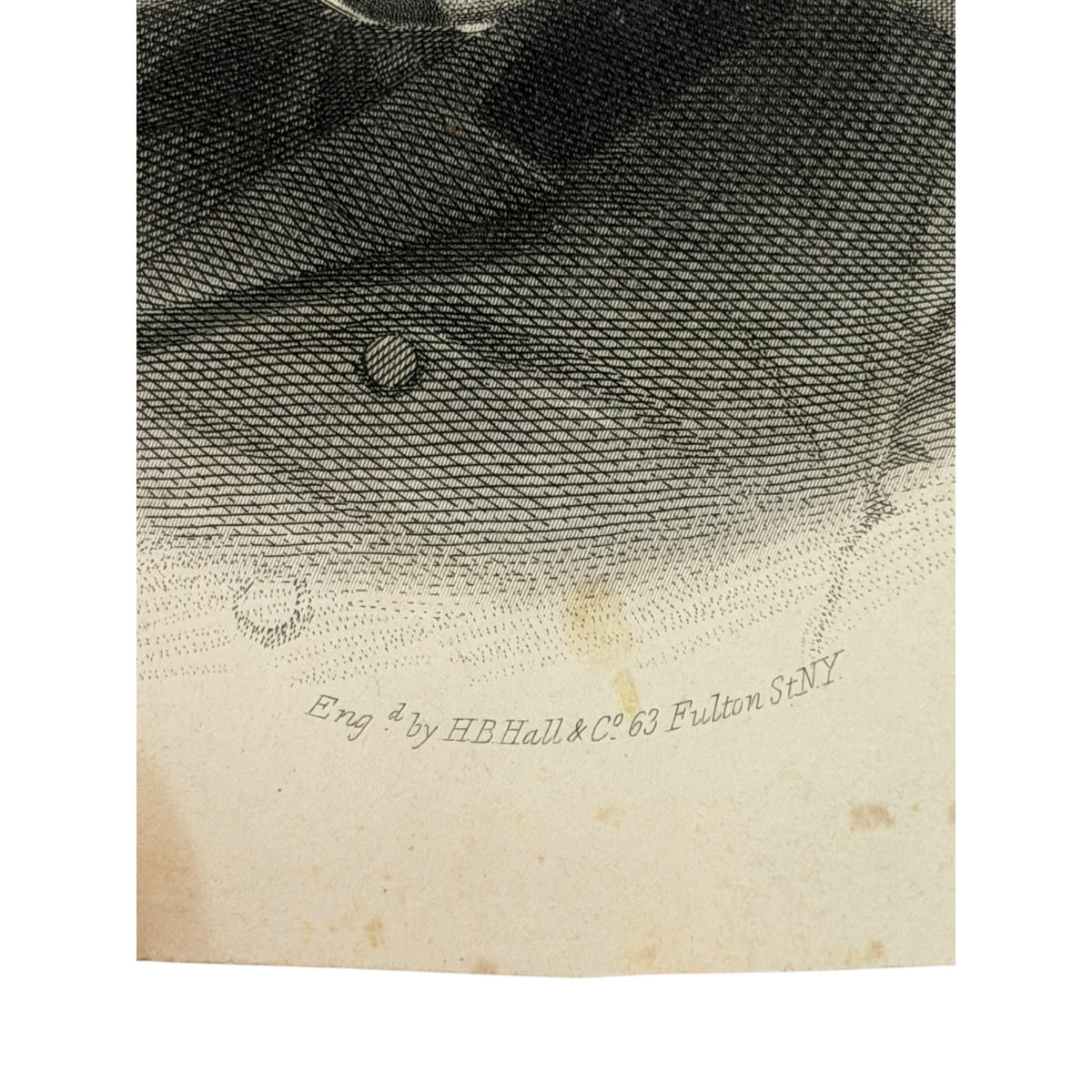Antique Matthew Hale Carpenter US Senator Engraving H B Hall 1800s 4x4