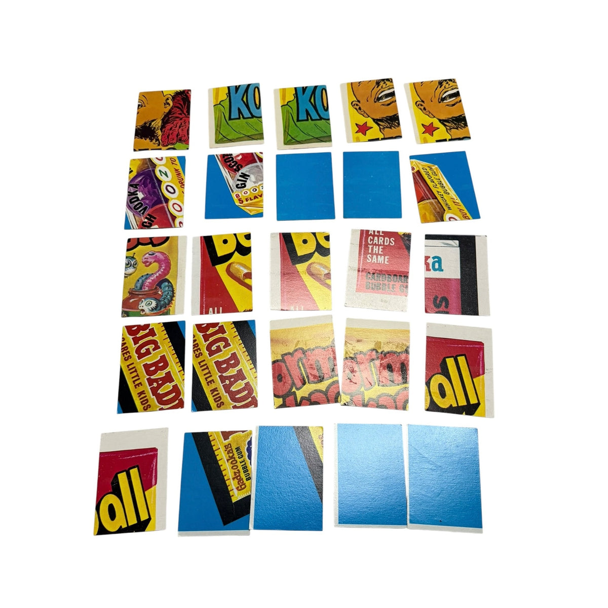 1970s Topps Wacky Packages Vintage Puzzle Checklist Cards Mixed Series Lot 25