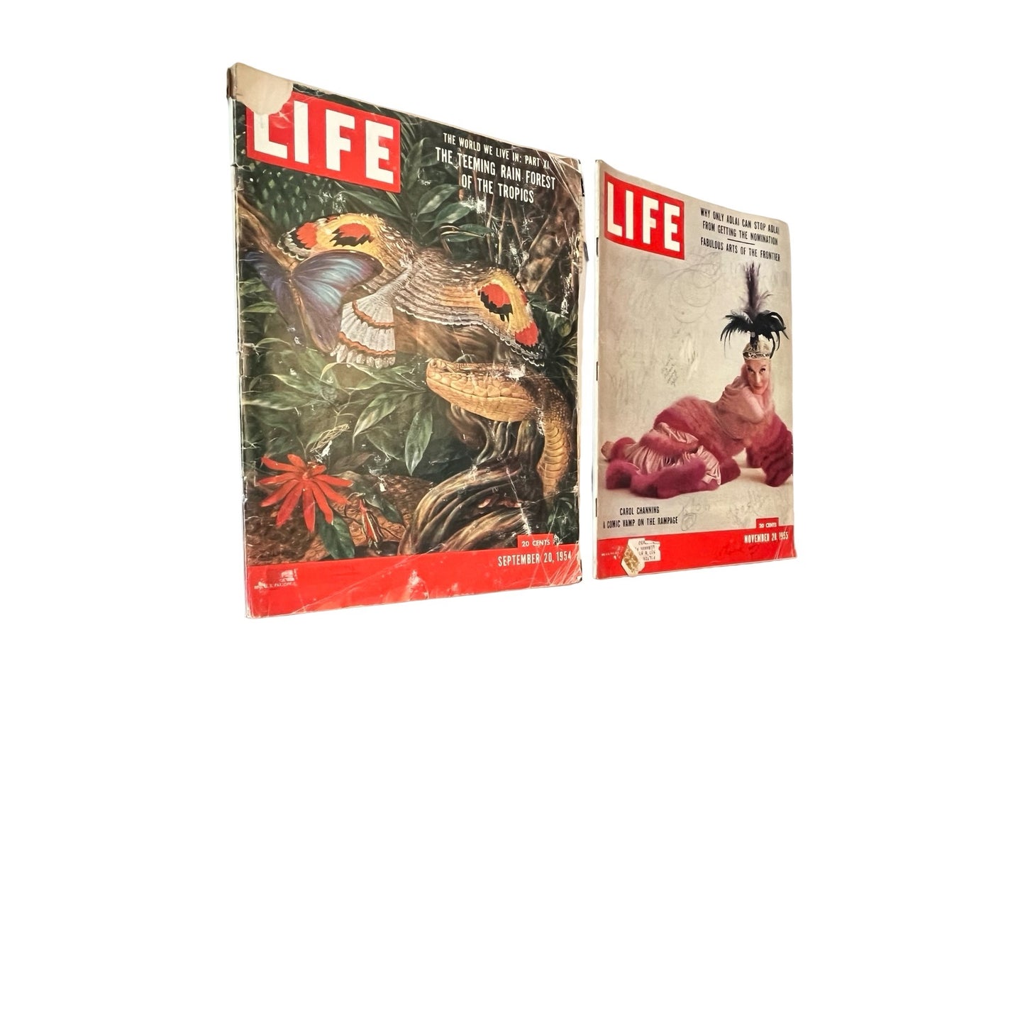 Vintage LIFE Magazine 1954 Mid Century Ads Bourbon Tobacco Jello Pyrex Ephemera