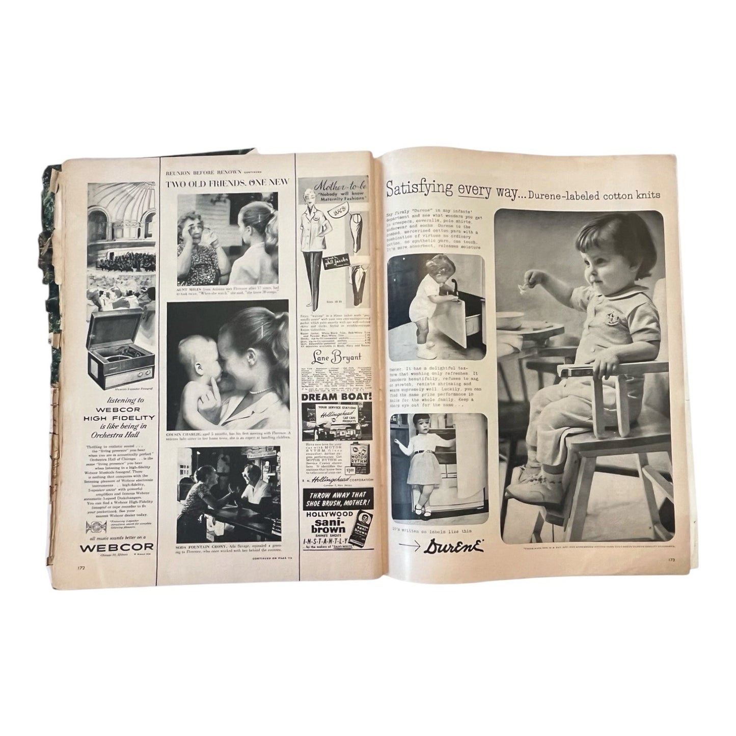 Vintage LIFE Magazine 1954 Mid Century Ads Bourbon Tobacco Jello Pyrex Ephemera