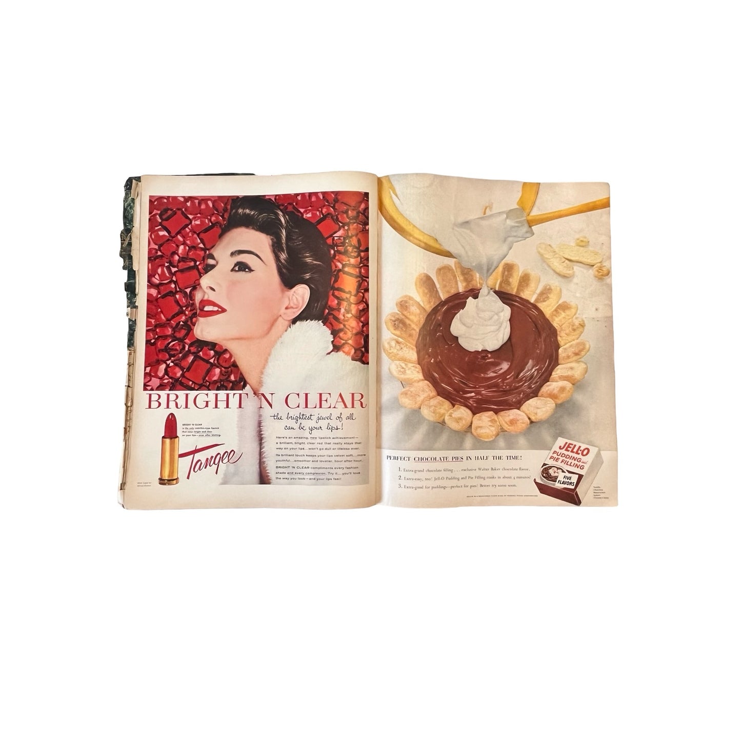 Vintage LIFE Magazine 1954 Mid Century Ads Bourbon Tobacco Jello Pyrex Ephemera
