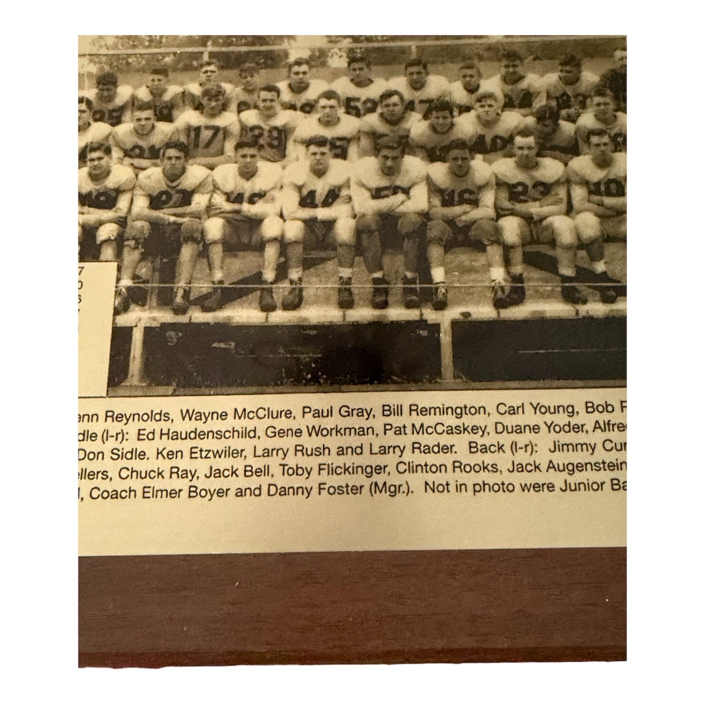 1949 Loudonville High School Undefeated Football Team Wood Plaque Ohio 13x10