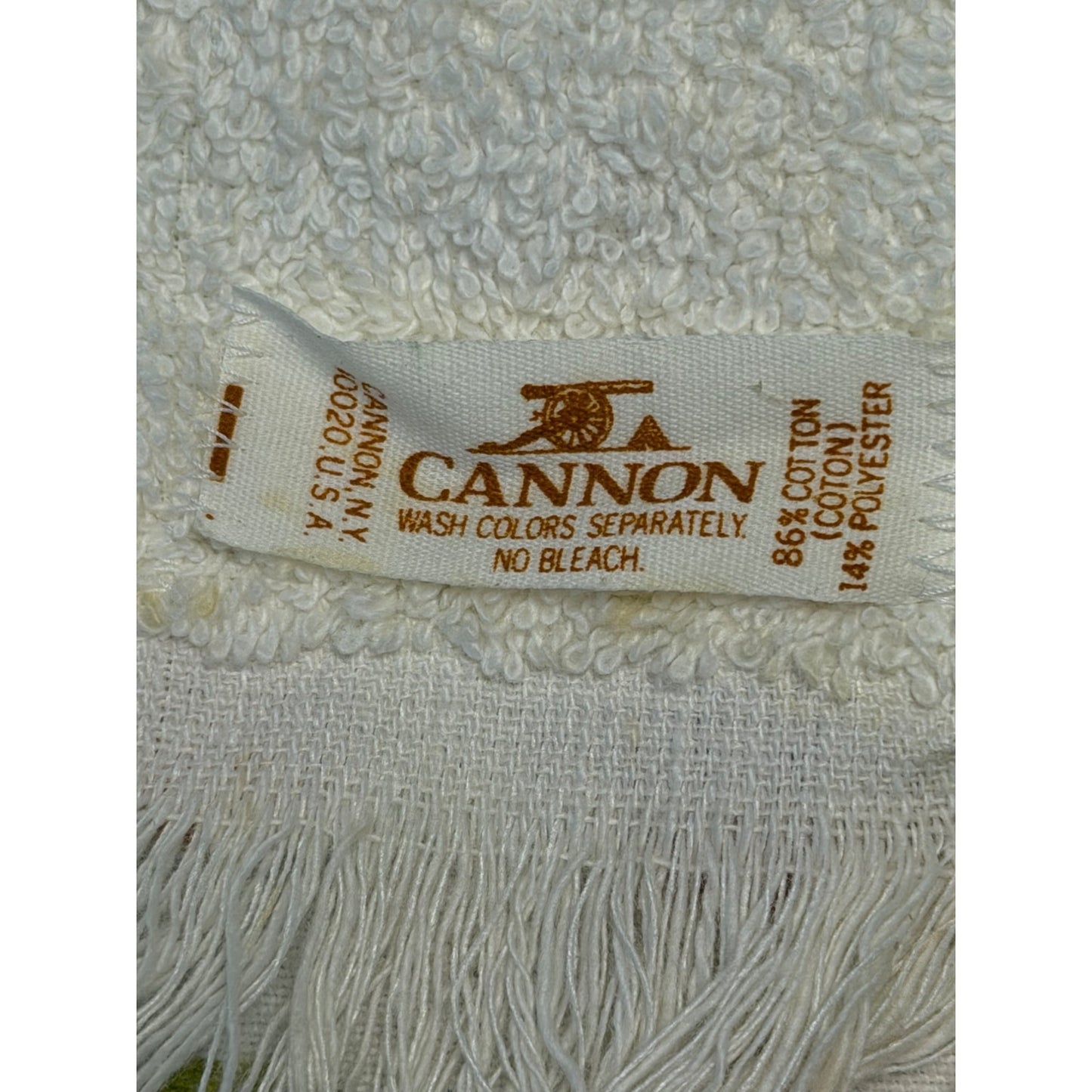 Vintage Spyglass Hill Pebble Beach California Golf Towel Cannon Fringe 24x15