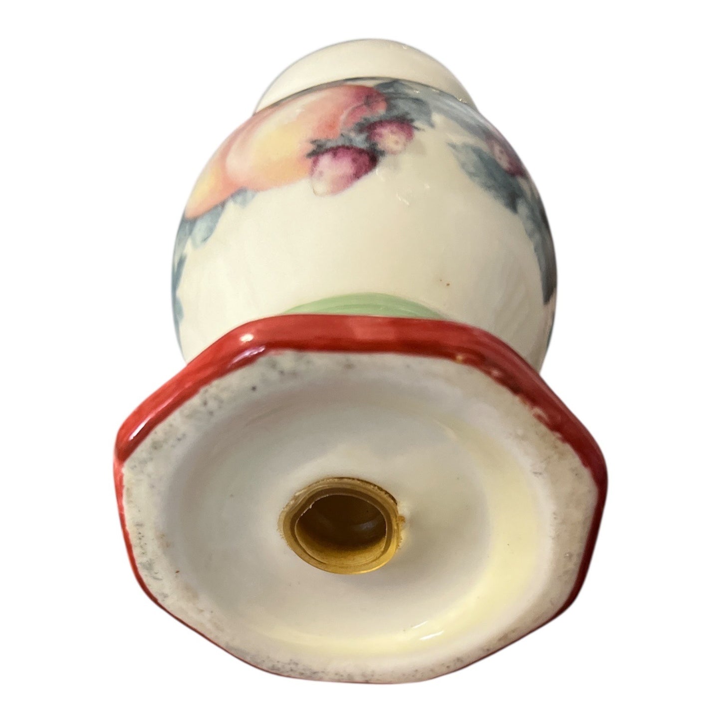 Avon Sweet Country Harvest Salt or Pepper Shaker – 1990s Vintage Ceramic – Fruit Motif – 4.75”