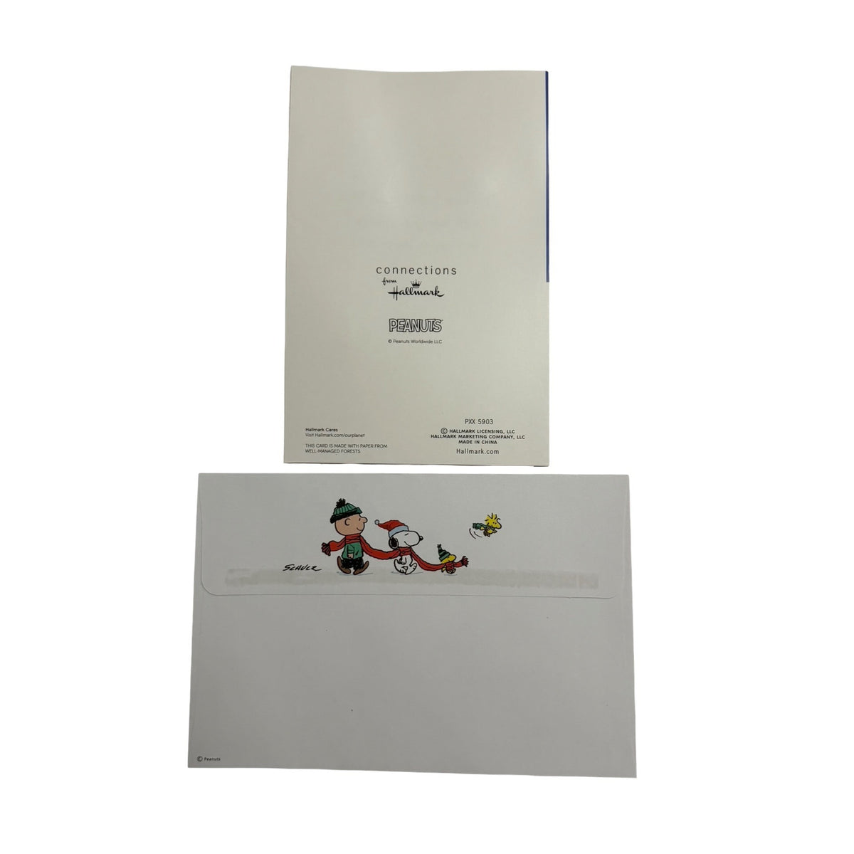 Hallmark Peanuts Snoopy Woodstock Christmas Cards and Envelopes 20 Count
