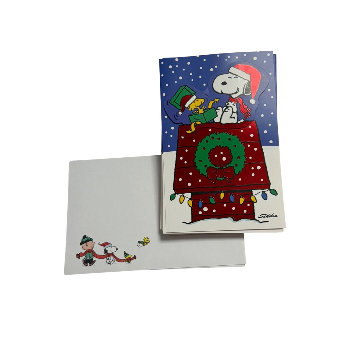 Hallmark Peanuts Snoopy Woodstock Christmas Cards and Envelopes 20 Count