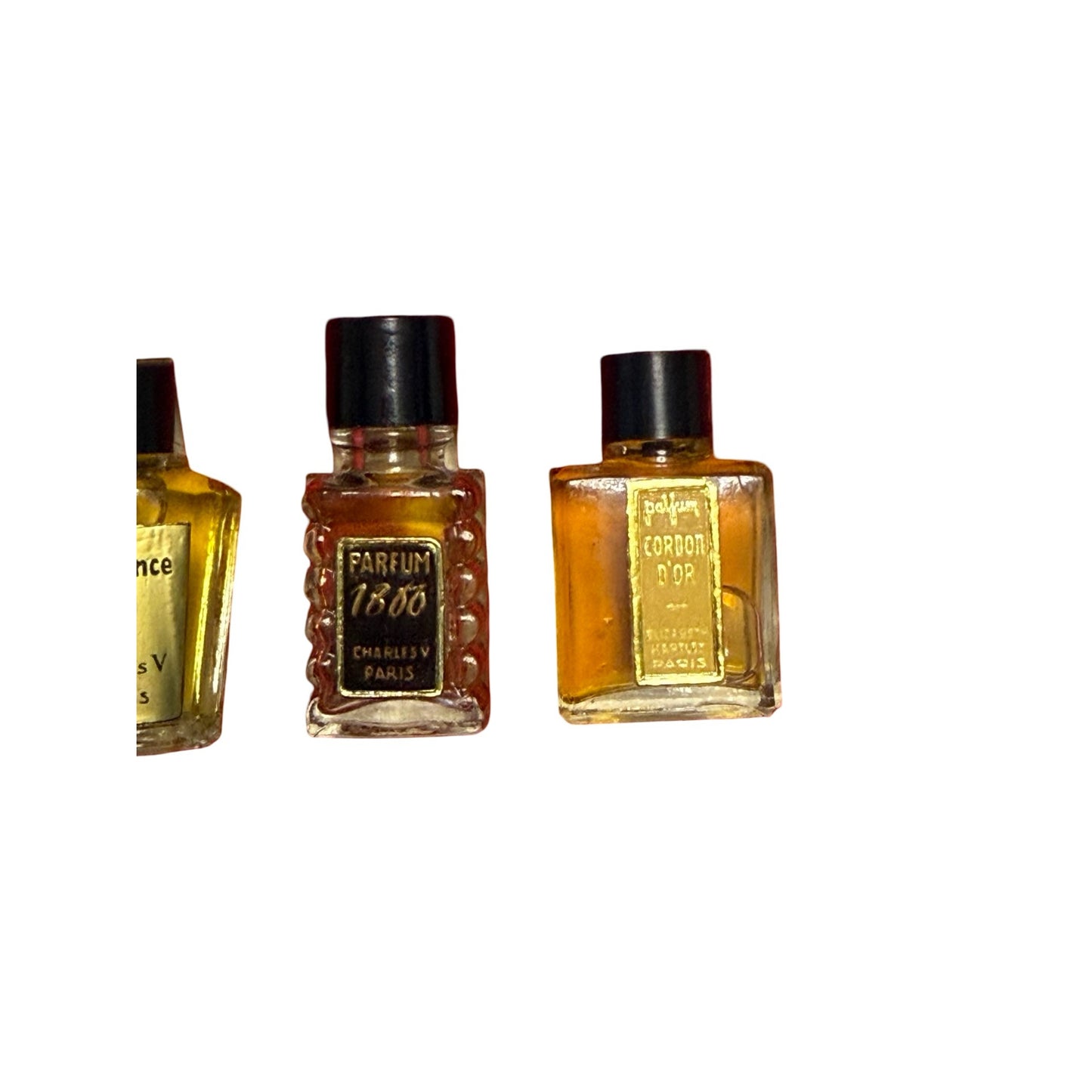 Vintage Les Grands Parfums De France Miniature Perfume Set 10 Bottles Paris Gift Box