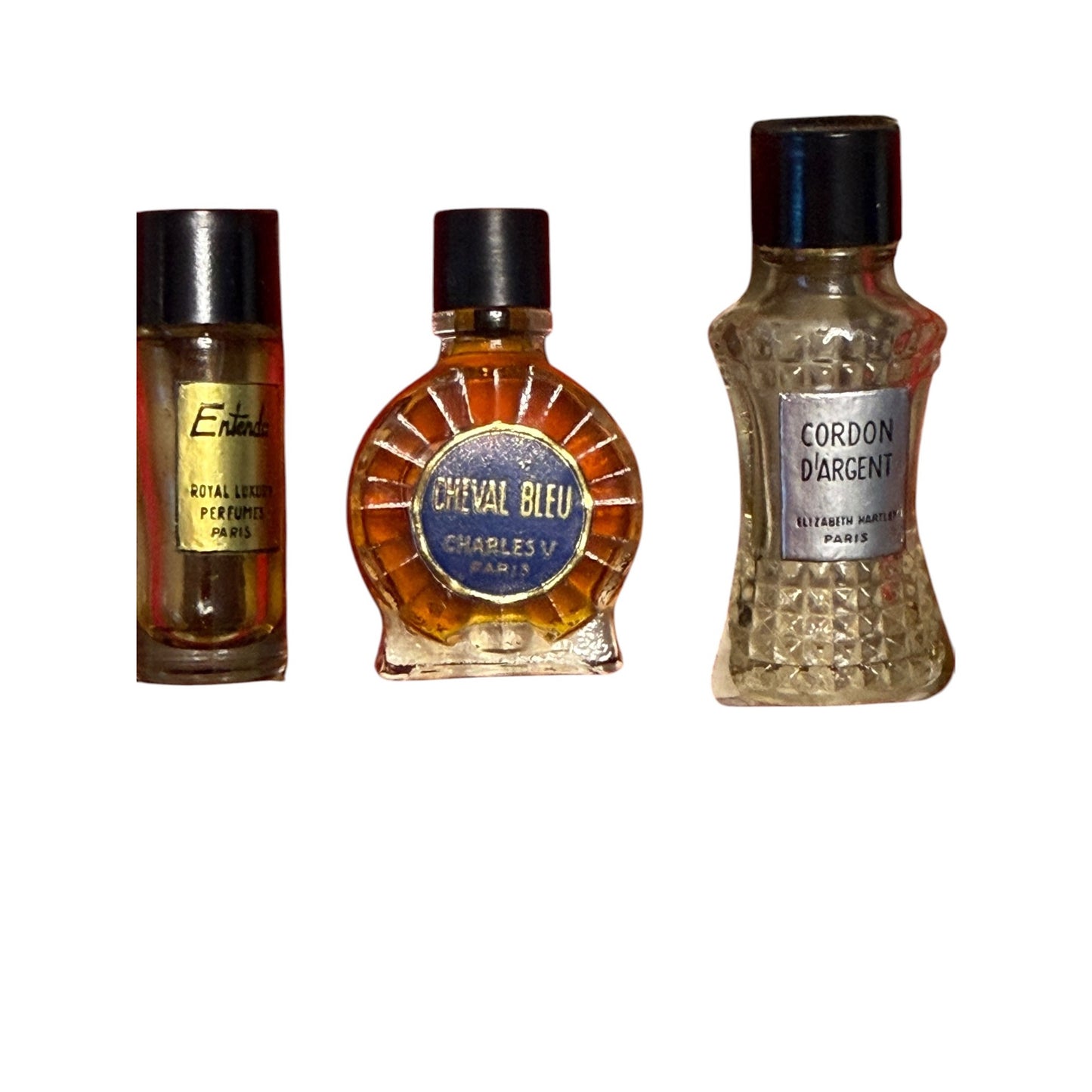 Vintage Les Grands Parfums De France Miniature Perfume Set 10 Bottles Paris Gift Box