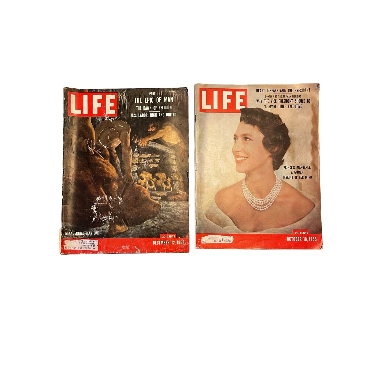 Vintage LIFE Magazine 1955 October 10 Princess Margaret Mid Century Ads Coca Cola Karo