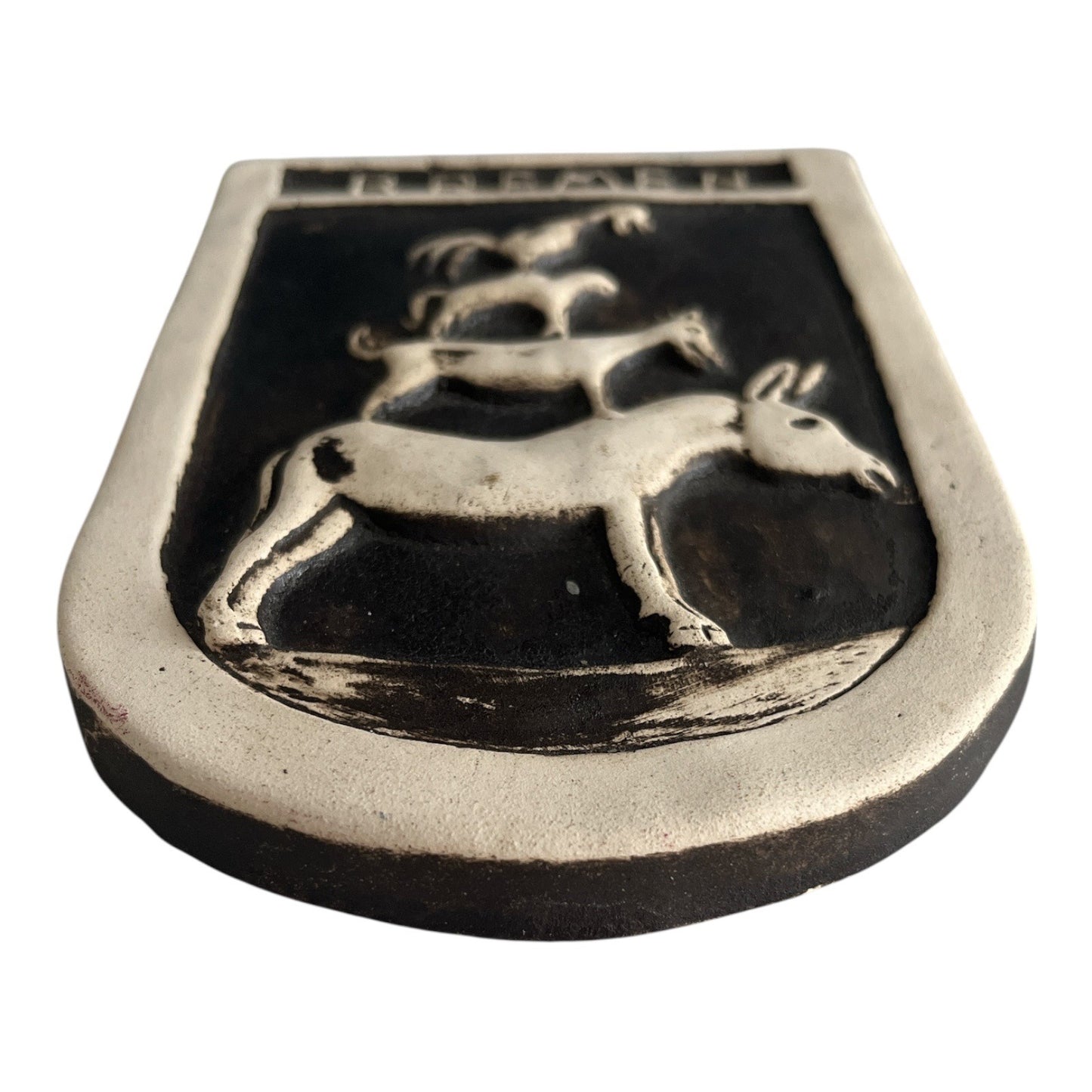 Vintage Bremen Germany Plaque – Town Musicians of Bremen Ceramic Wall Hanging