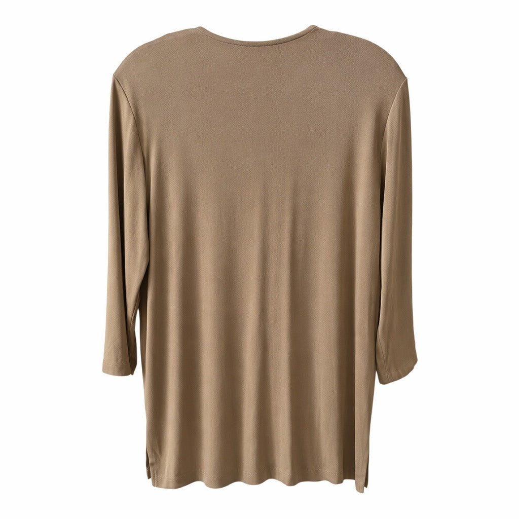 Y2K Slinky Brand Beaded Neckline Top Made in USA Size M