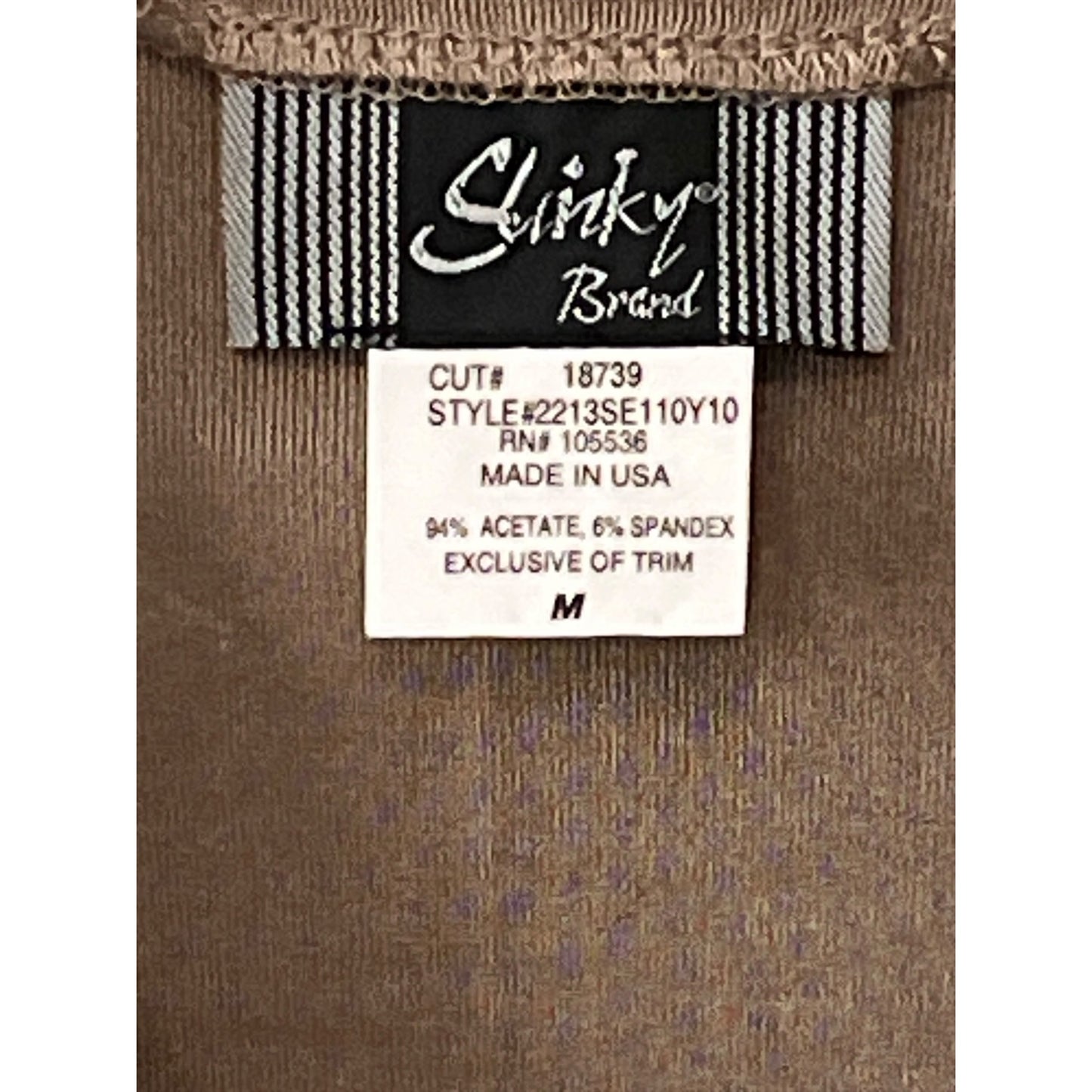 Y2K Slinky Brand Beaded Neckline Top Made in USA Size M