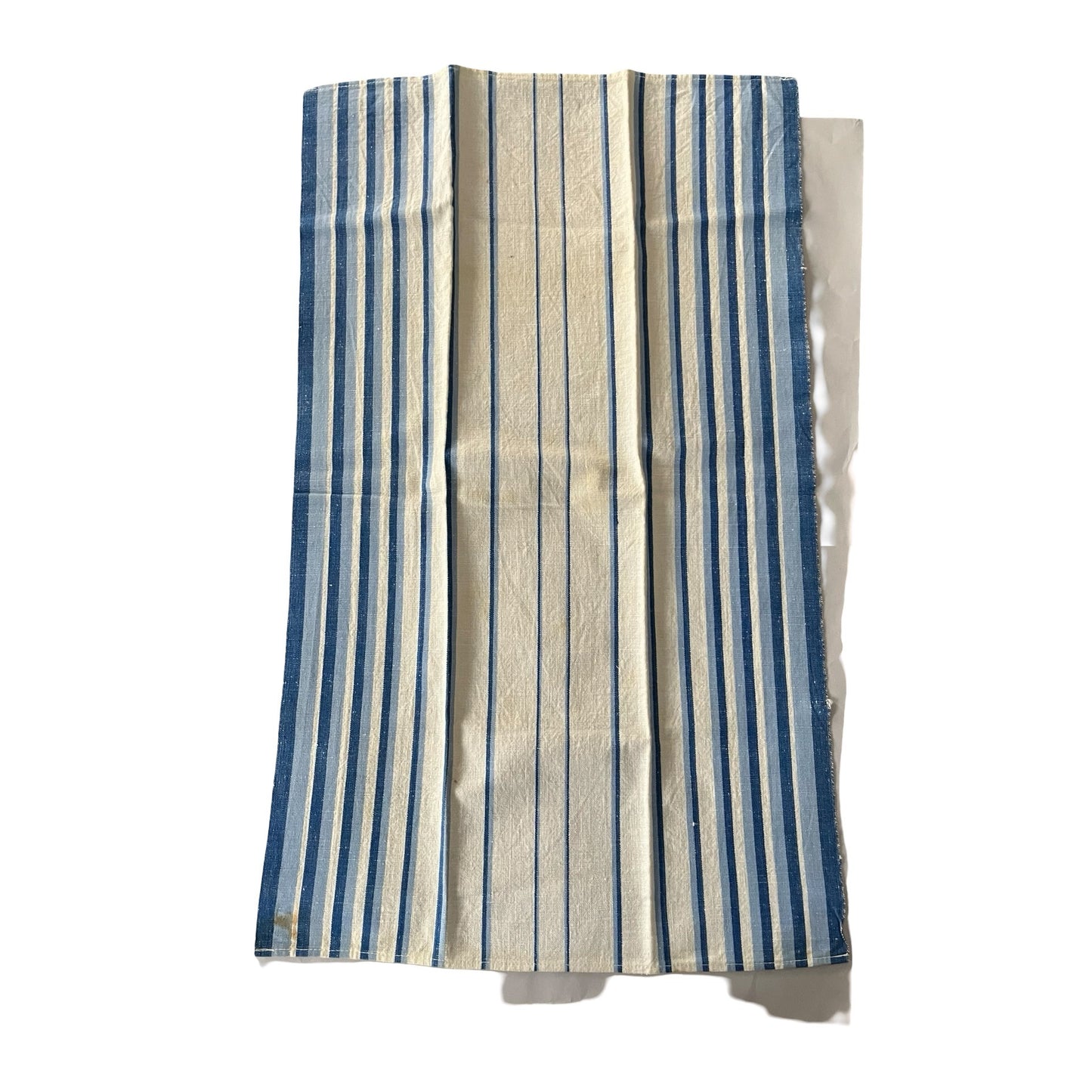 Unbranded Vintage Blue Stripe Table Linens Set 4 Napkins Towel Cotton Farmhouse Cottage