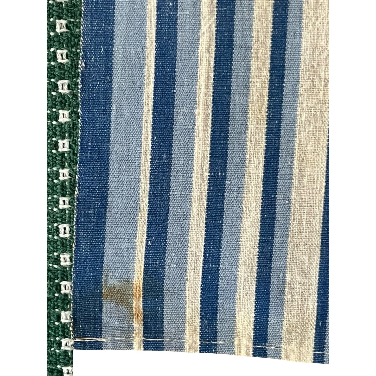 Unbranded Vintage Blue Stripe Table Linens Set 4 Napkins Towel Cotton Farmhouse Cottage
