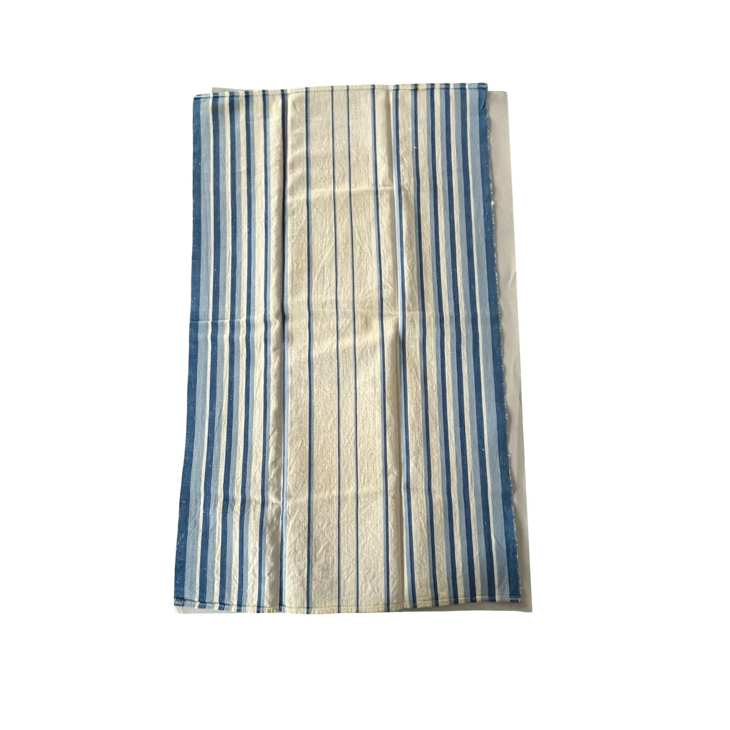 Unbranded Vintage Blue Stripe Table Linens Set 4 Napkins Towel Cotton Farmhouse Cottage