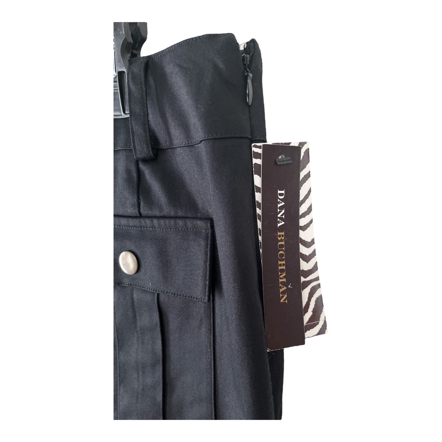 Dana Buchman Black Utility Pencil Skirt – Size 10 (NWT)