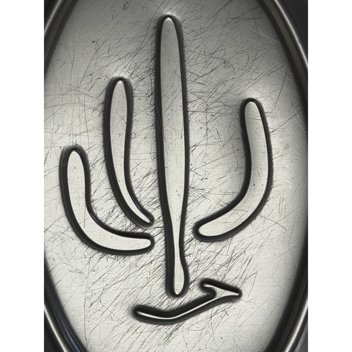 Vintage Nordic Ware Saguaro Cactus Aluminum Trays Set of 2 Mid Century Modern