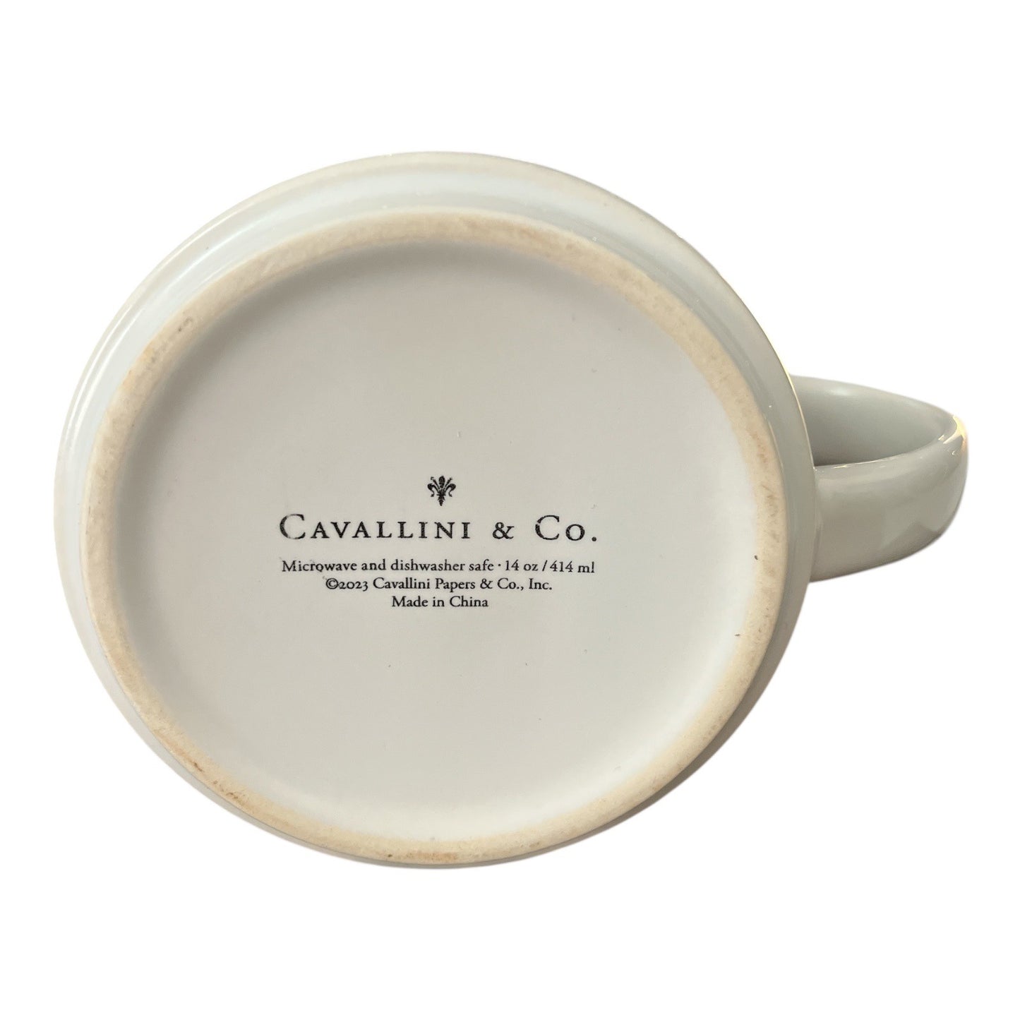 Cavallini & Co Library Vintage Mug Bibliotheque Books Coffee Tea Cup With Box