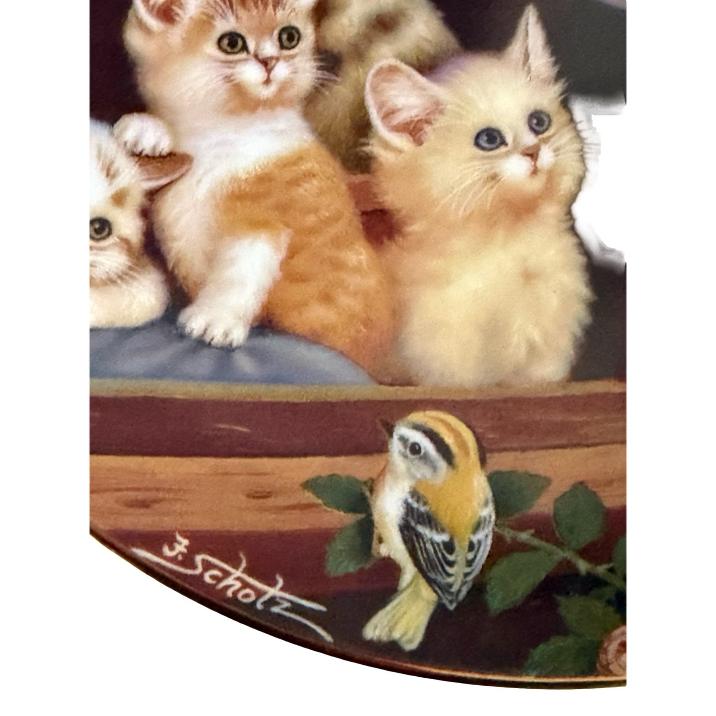 Bradford Exchange Kitten Capers Frisky Felines Collector Plate Jürgen Scholz
