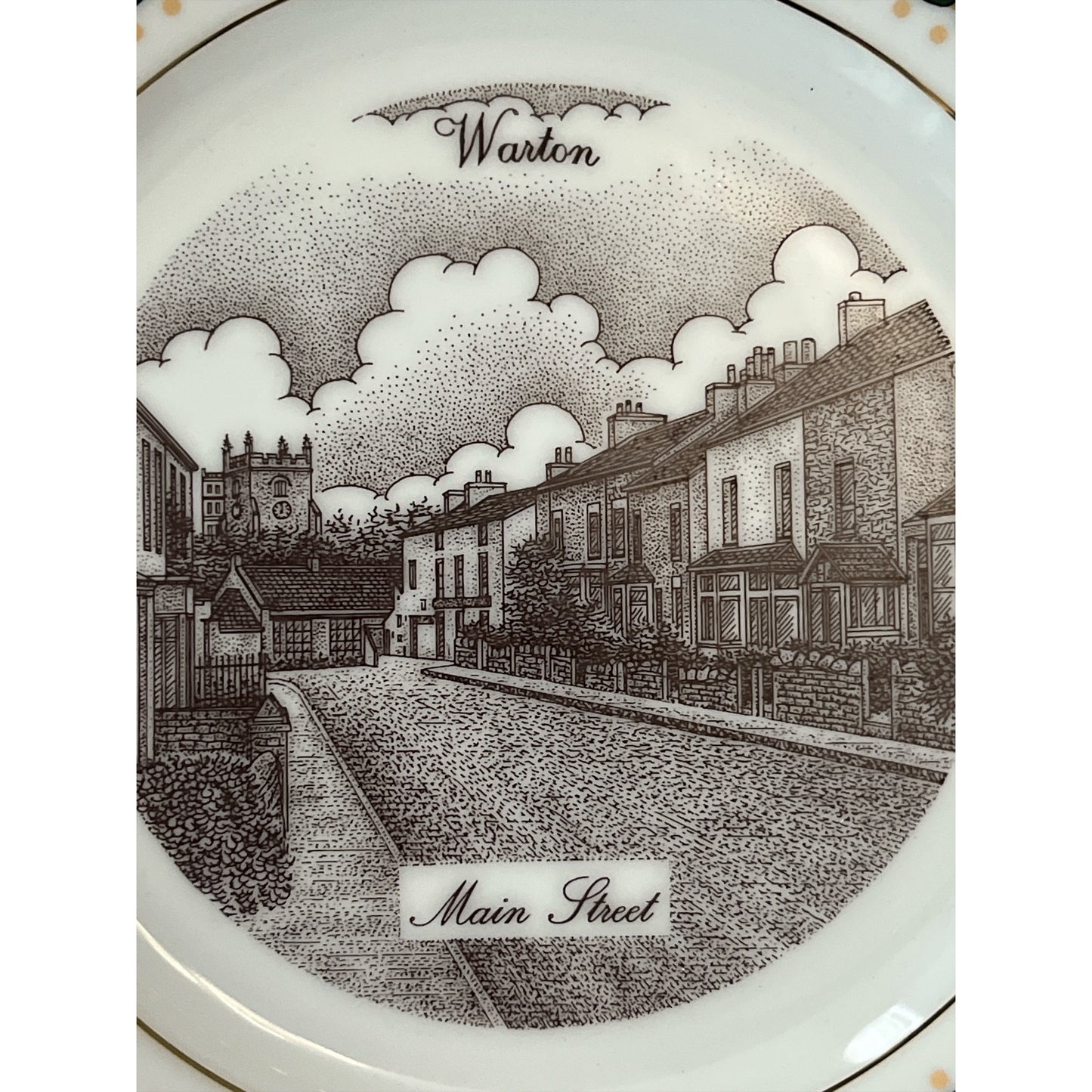 Canterbury Collection Warton Main Street Decorative Plate Limited Edition 2001
