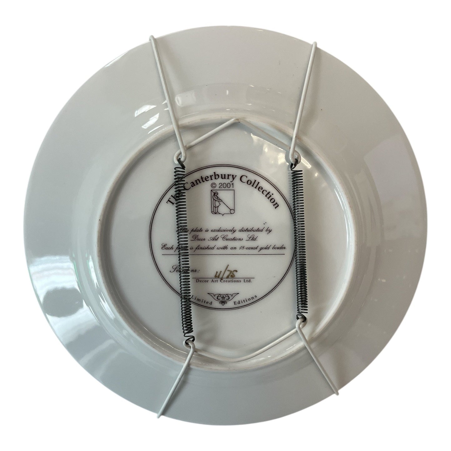 Canterbury Collection Warton Main Street Decorative Plate Limited Edition 2001