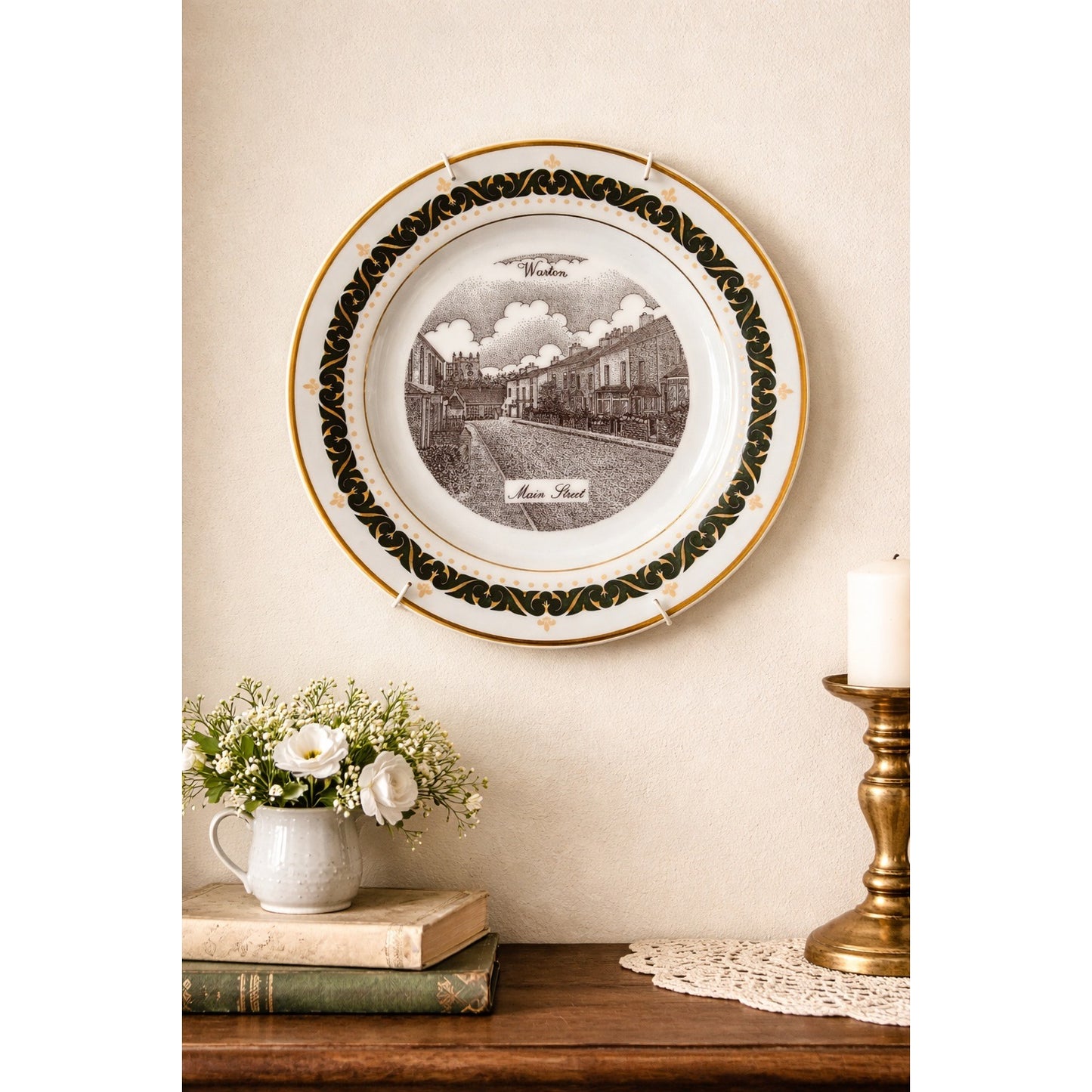 Canterbury Collection Warton Main Street Decorative Plate Limited Edition 2001