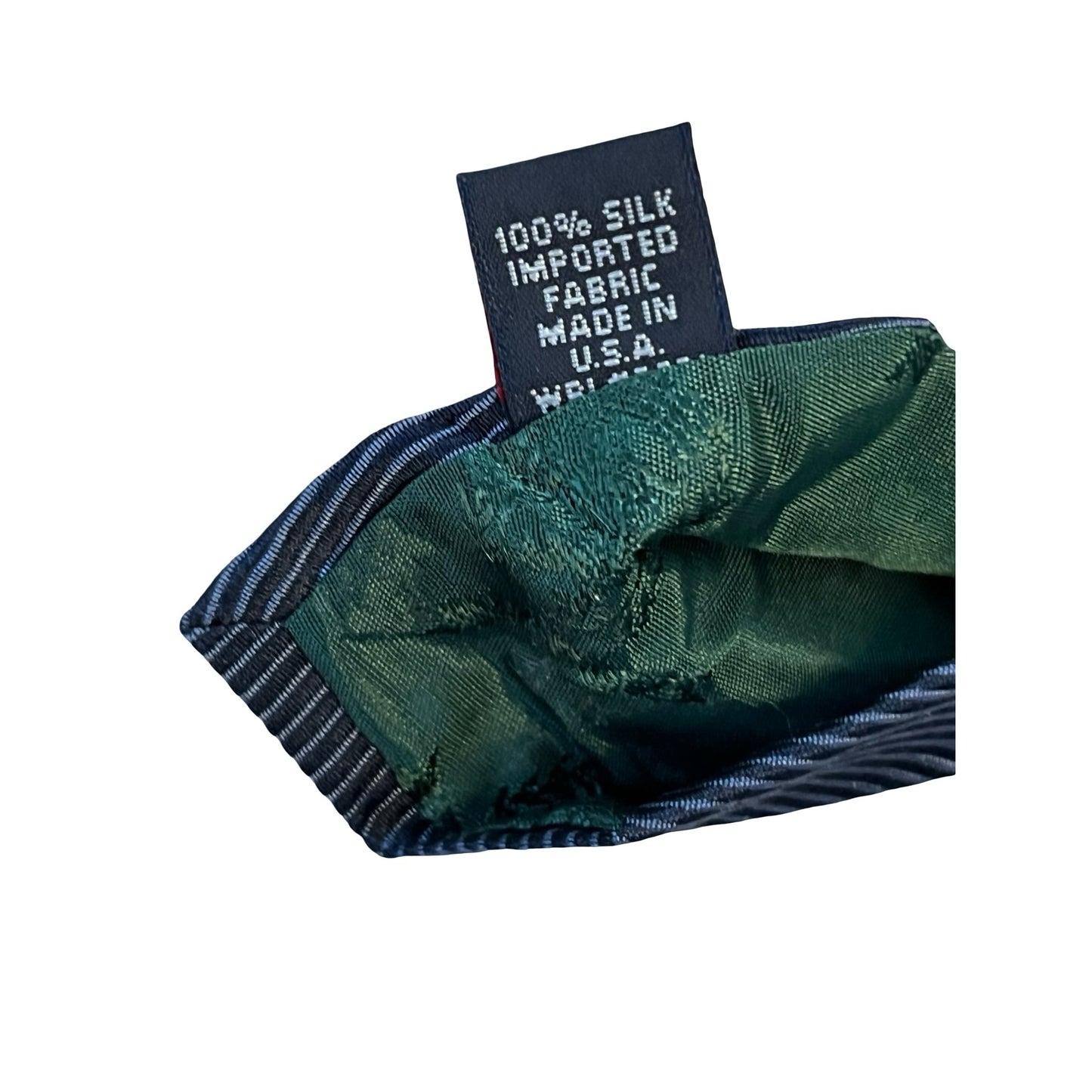 Tommy Hilfiger Silk Tie Navy Gold Striped Classic Mens Necktie