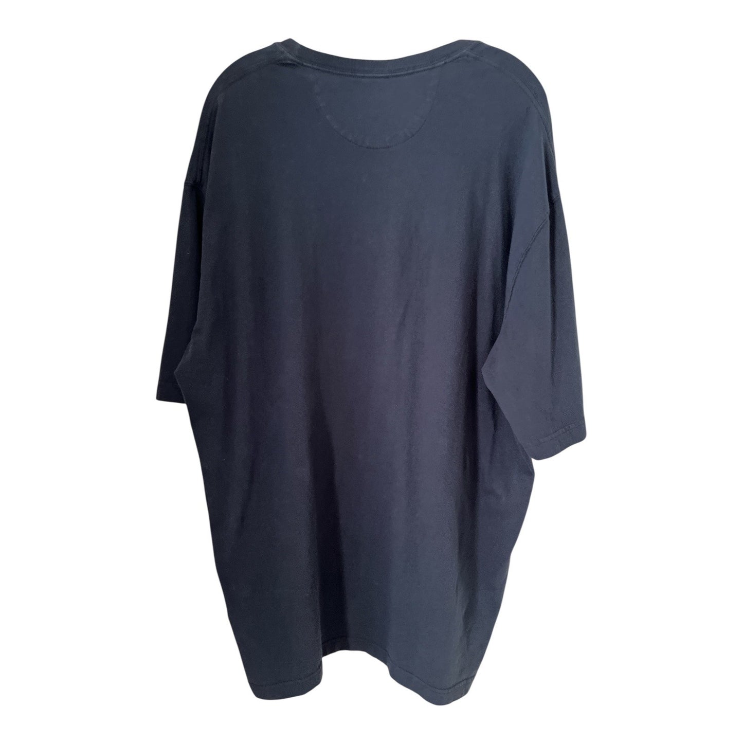 Duluth Trading Co Relaxed Fit Longtail T Navy Blue Cotton T Shirt Mens L 3/4 Sleeve