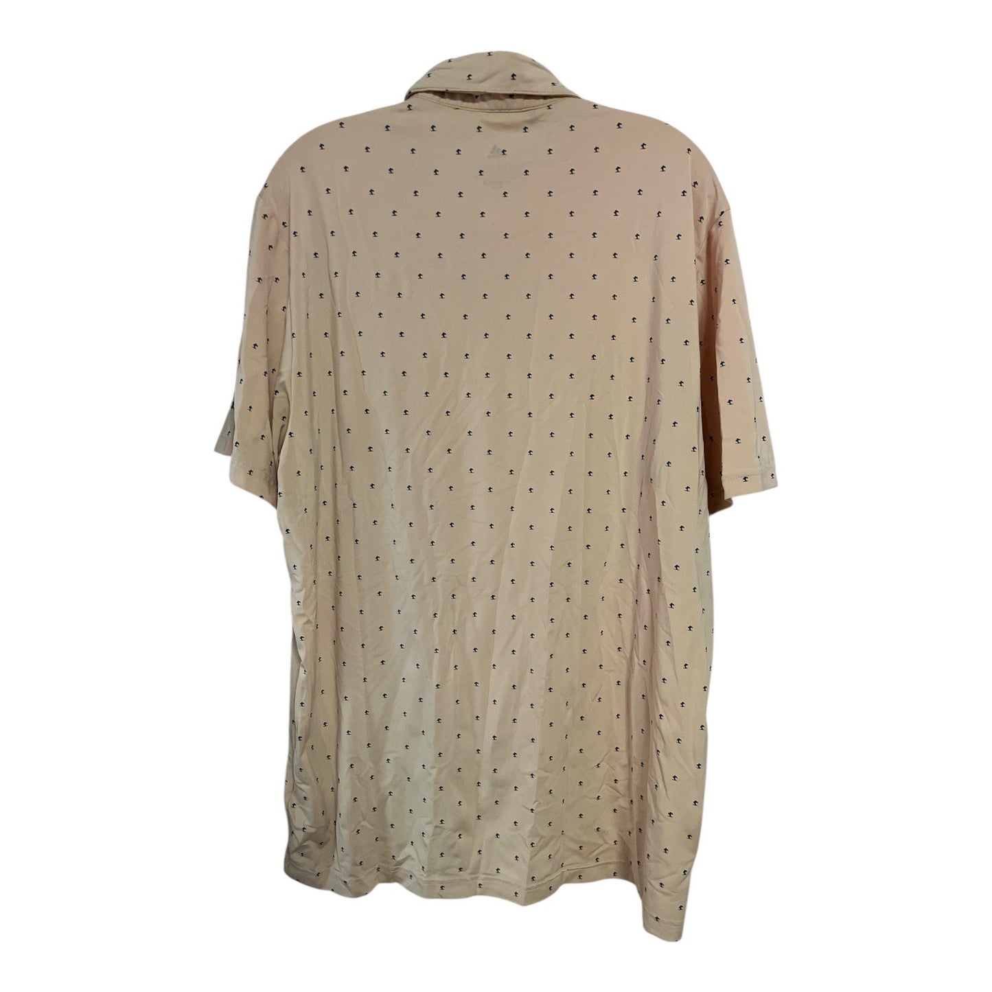 Adidas Primegreen Performance Polo Shirt Peach Micro Print Men’s Large