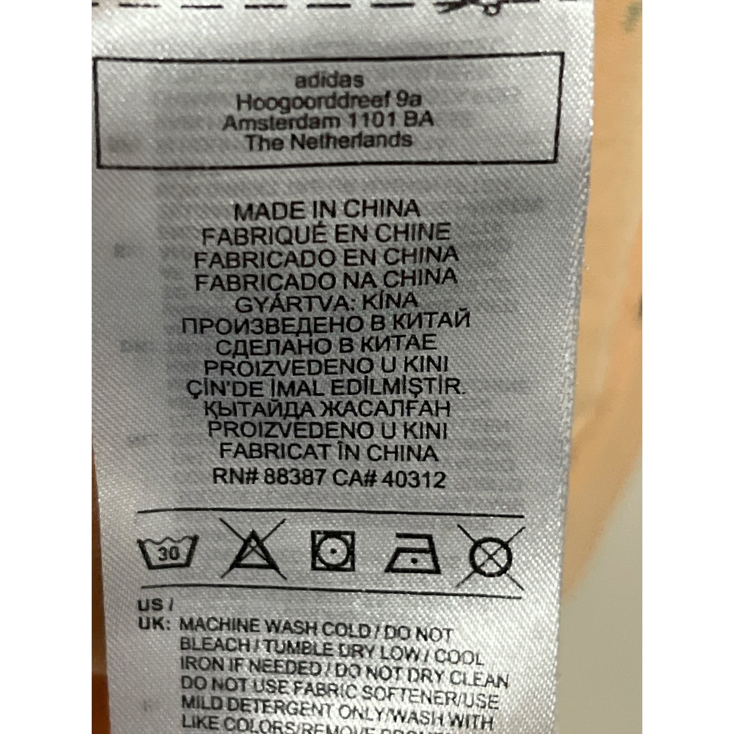 Adidas Primegreen Performance Polo Shirt Peach Micro Print Men’s Large