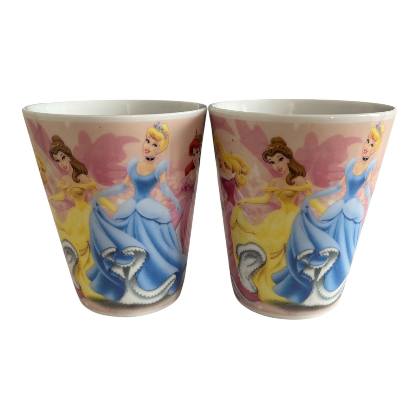 Disney Princess Ceramic Mug Set of 2 – Ariel, Snow White, Cinderella, Belle, Aurora, Jasmine