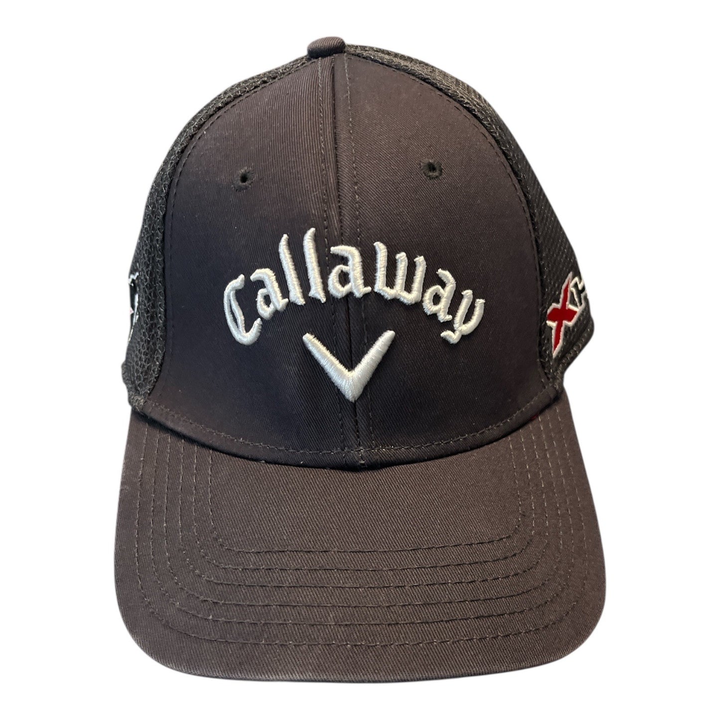 Callaway X Hot Golf Hat Black Mesh Fitted Cap Odyssey Logo L/XL
